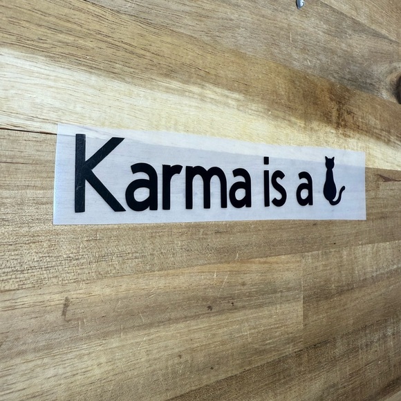 Taylor Swift Karma is a Cat Decal - Picture 1 of 4